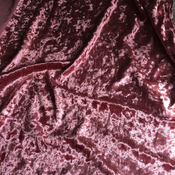 Olivia Rae Pink Crushed Velvet Velour Kimono Wrap Cover Up Sz L - Picture 6 of 6